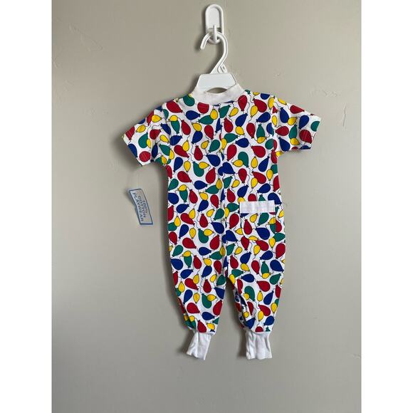 NWT Vintage 12m Cradle Crowd Vibrant Balloons Romper - Picture 2 of 7